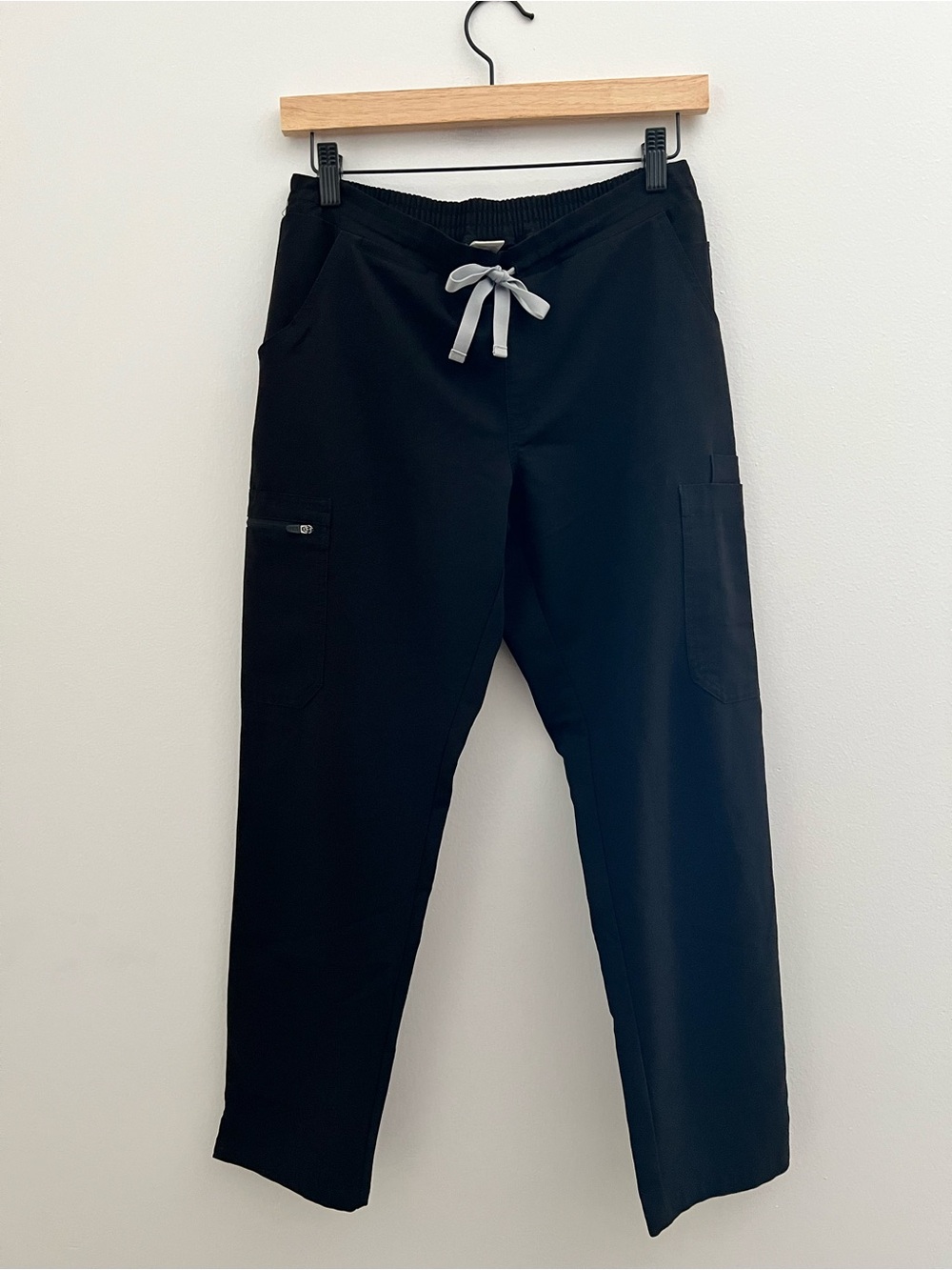 FIGS Black Drawstring Utility Pants